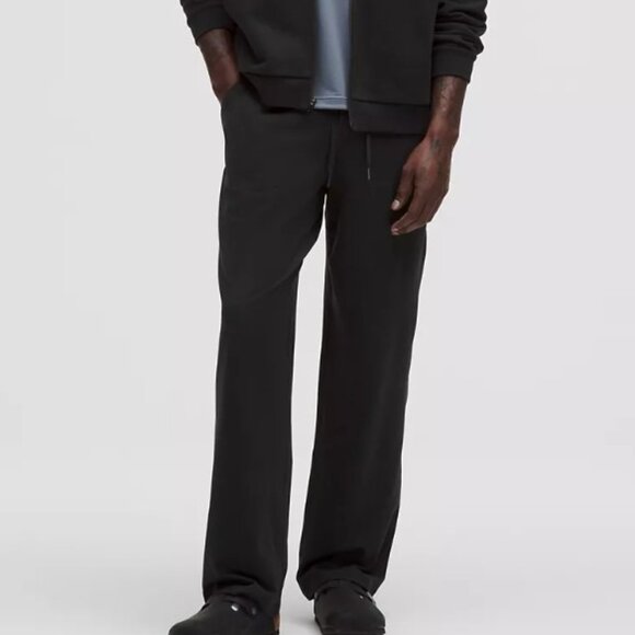 LULULEMON Men's Black Drawstring Comfortable Knit Pants size large - Picture 1 of 13